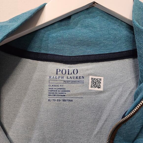 Polo Ralph Lauren Men's Golf Half Zip Crewneck Pullover Blue XL - Picture 4 of 7